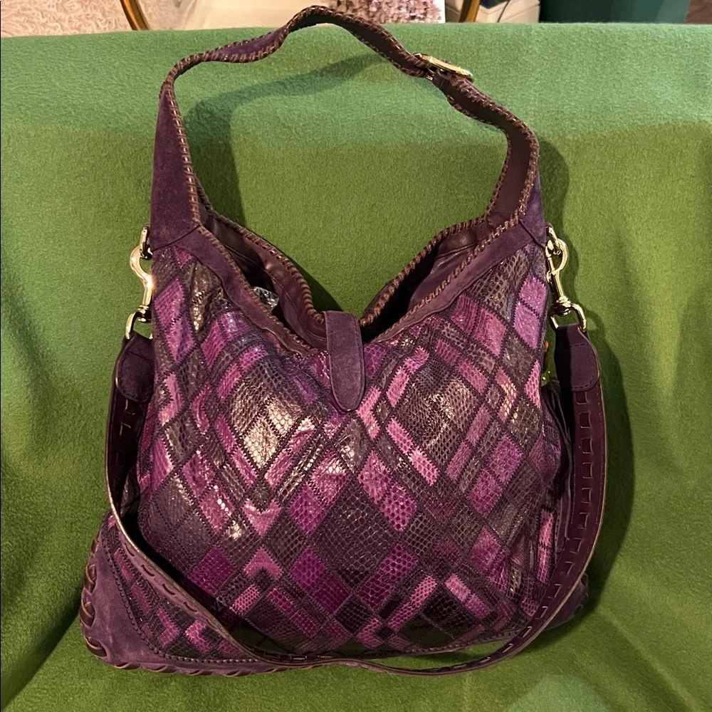 Authentic Gucci Python and Suede Large Jackie Hobo - Picture 2 of 10